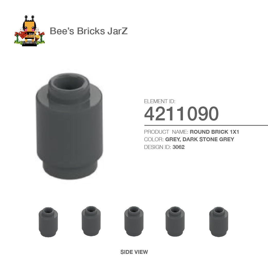 Lego Parts 4211090 Lego LEGO Brick X Round, Open Stud