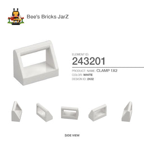 243201-CLAMP 1X2-White