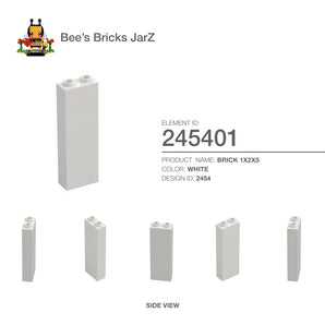 245401-BRICK 1X2X5-White