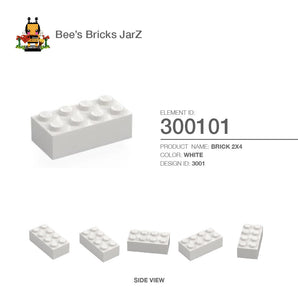300101-BRICK 2X4-White