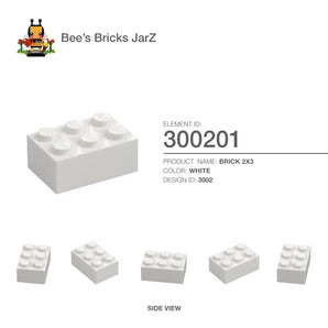 300201-BRICK 2X3-White