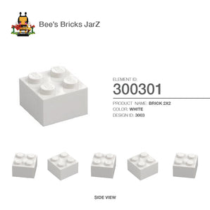300301-BRICK 2X2-White