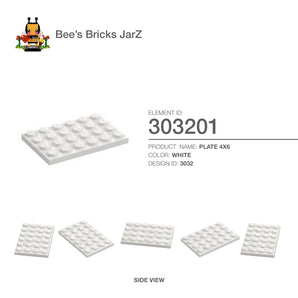 303201-PLATE 4X6-White