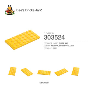 303524-PLATE 4X8-Bright Yellow