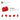 370021-TECHNIC BRICK 1X2, Ø4.9-Bright Red
