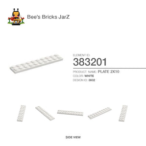 383201-PLATE 2X10-White