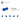 4143005-CONNECTOR PEG W. KNOB-Bright Blue