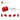 4179355-BRICK 1X2 M. 2 HOLES Ø 4,87-Bright Red
