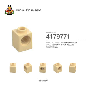 4179771-TECHNIC BRICK 1X1-Brick Yellow