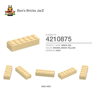 4181134-BRICK 2X6-Brick Yellow