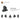 4210763-T-BEAM W. PLATE 1X2 W. TUBE-Dark Stone Grey