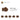4211159-PLATE 2X2 ROUND-Reddish Brown