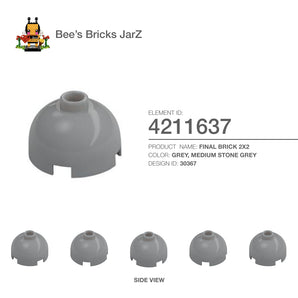 4211637-FINAL BRICK 2X2-Medium Stone Grey