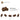 4215449-HINGE 1X2 LOWER PART-Reddish Brown