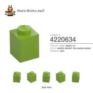 4220634-BRICK 1X1-Bright Yellowish Green