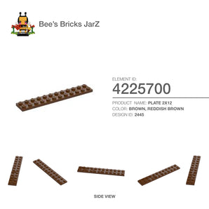 4225700-PLATE 2X12-Reddish Brown