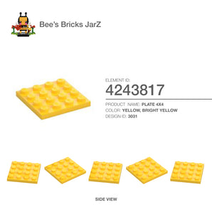 4243817-PLATE 4X4-Bright Yellow