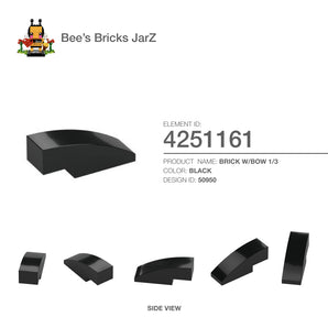 4251161-BRICK WITH BOW 1X3X3-Black