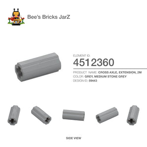 4512360-CROSS AXLE, EXTENSION, 2M-Medium Stone Grey