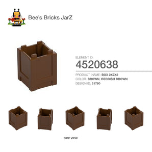 4520638-BOX 2X2X2-Reddish Brown