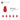 4529234-NOSE CONE SMALL 1X1-Bright Red