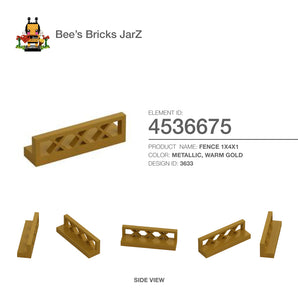4536675-FENCE 1X4X1-Warm Gold