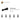 4538456-STICK Ø3.2 2MM W/KNOB AND TUBE-Black