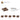4565394-PLATE 2X2 W 1 KNOB-Reddish Brown