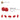 4567445-BRICK 2X2W.INSIDE AND OUTS.BOW-Bright Red