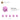 4621554-BRICK 1X1 W. 1 KNOB-Light Purple