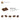4645103-PLATE 1X2 WITH SLIDE-Reddish Brown