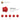 4650646-PROFILE BRICK Ø15.83 W. CROSS-Bright Red