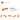4650977-PLATE W. BOW 1X4X2/3-Bright Orange