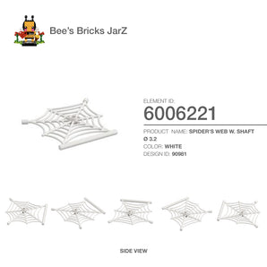 6006221-SPIDER'S WEB W. SHAFT Ø 3.2-White