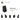 6007896-ROOF TILE 2X2X3/ 73 GR.-Black