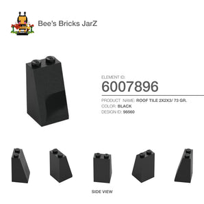 6007896-ROOF TILE 2X2X3/ 73 GR.-Black
