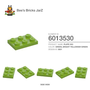 6013530-PLATE 2X3-Bright Yellowish Green