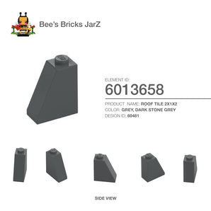 6013658-ROOF TILE 2X1X2-Dark Stone Grey