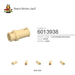 6013938-1 1/2 M CONNECTING BUSH-Brick Yellow