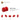 6019155-BRICK 1X2 W. 2 KNOBS-Bright Red