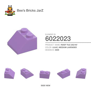 6022023-ROOF TILE 2X2/45°-Medium Lavender
