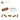 6055309-PROFILE BRICK 1X4 SINGLE GRO.-Medium Nougat
