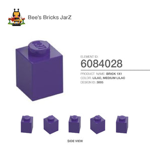 6084028-BRICK 1X1-Medium Lilac