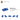 6092582-PLATE 1X2 W. 1 KNOB-Bright Blue
