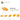 6099730-PLATE W. BOW 2X2X2/3-Flame Yellowish Orange