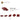 6107758-PLATE W. BOW 2X2X2/3-New Dark Red