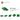6116259-PLATE W. BOW 2X2X2/3-Dark Green