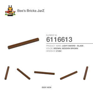 6116613-LIGHT SWORD - BLADE-Reddish Brown