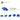 6116786-PLATE W. BOW 2X2X2/3-Bright Blue