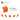 6117969-ANGLE PLATE 1X2 / 2X2-Bright Orange